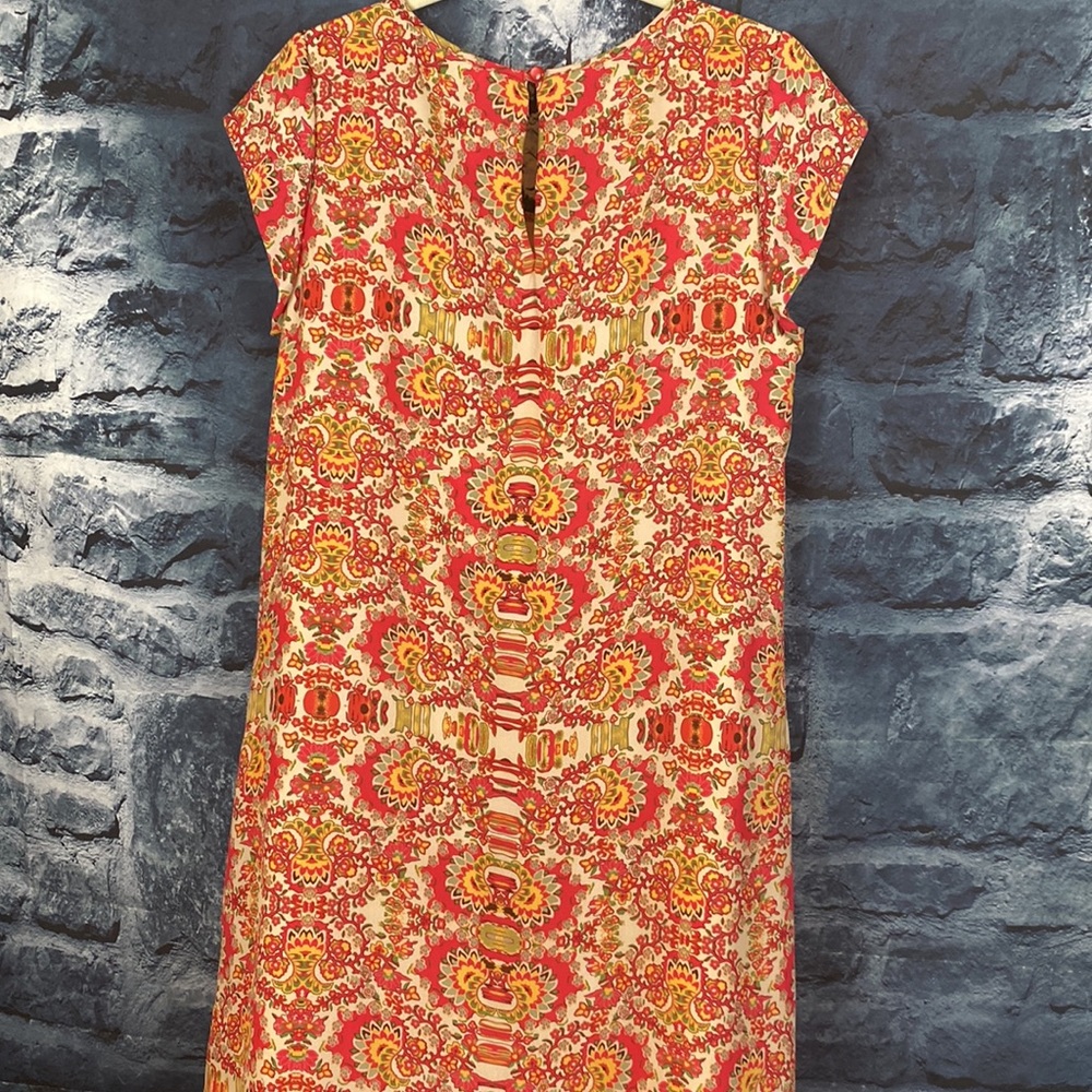Artisan Floral Flowy Bright Multi Cottage core Dress - Picture 6 of 10